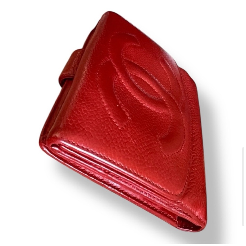 CHANEL  Red Caviar Leather Wallet, all inclusive - Picture 5 of 14